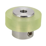 6X 100Mm Aluminum Polyurethane Industrial Encoder Wheel Measuring Wheel For Measuring Rotary Encoder