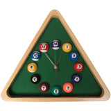 13 Inch Billiard Quartz Clock with Solid Wood Frame Wall Clock for Living Room,Bedroom