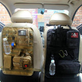 Car Back Organizer Tacticals Accessories Army Molle Pouch Storage Military Outdoor Self-driving Hunting Seat Cover Bag