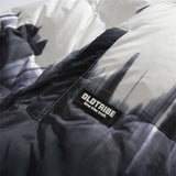 Men's Trendy Gradient Color Casual Down Jacket