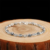 Women's Vintage Rose Silver Bracelet