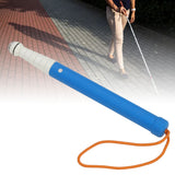 Walking Bd Cane Reflective Titanium Alloy Foldable Easy Grip Lightweight Sturdy for Elderly Vision Impaired People