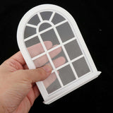 1/12 French Windows,Miniature White Wooden Window Frame For DIY Dollhouse Furniture Accessories
