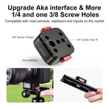Quick Release Plate, Camera Mount Adapter 1/4" 3/8" Screw, Compatible with DSLR Camera, Tripod Ball Head