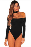 Women's Halter Off-the-shoulder Long Sleeve Jumpsuit