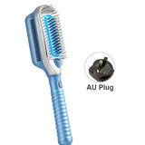 Cold Straightner For Hair Brush Ice Therapy Professional Negative Ion Cold Air Straightening Comb Smoothing Brush Hair Styler