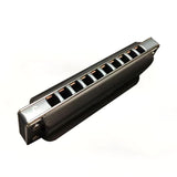 Easttop10 Hole Harmonica Mouth Organ Pr020Al for Adults Chromatic Harmonica Key of C Musical Instrument Beginner Teaching