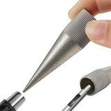 Emery Round Hole Polisher Grinder 3-16MM DIY Leather Edge Sharpener Punch Manual Polishing Tool
