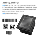 Advanced Embedded Barcode Reader Module - Self-Induction 1D/2D/QR Bar Code Scanner with USB & Command Control Support