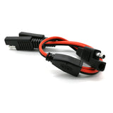 DIY 1 to Adapter Connector 2 Pin Quick Connect Disconnect Plug SAE Power Extension Cable 18AWG 300mm