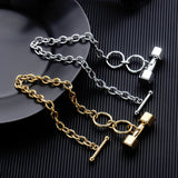 Hip Hop Cuban Titanium Steel Dumbbell Bracelet Fitness