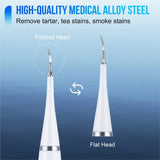 Electric Cleaner Dental Calculus Scaler Teeth Whitening Plaque Coffee Stain Tartar Removal High Frequency Sonic Toothbrush