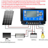 12V/24V/36V/48V/60V 60A Embedded Snap-on Energy Storage MPPT Bluetooth WIFI Controller Solar Panel Battery Smart Regulator