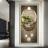 Living room entrance green plant waterproof wall stickers decorative paintings