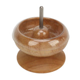 Wooden Bead Spinner,Clay Bead Spinner for Jewelry Making Wood Bracelet Spinner with Beads Bowl and Big Eye Beading Needles for Making Bead Jewelry