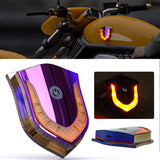 LED Motorcycle Helmet USB Rechargeable Cordless Light Safety Signal Warning Lamp for Night Riding Accessories