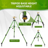Heavy Duty Lawn Sprinkler - 360 Degree Large Area Irrigation, Impact on Tripod Base Nozzle for Lawn/Yard/Garden