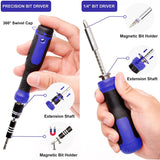 Precision Set 191-PCS Multi-Bit Screwdriver 1/4 Inch Nut Driver Home Improvement Tool Electronic Repair Kit