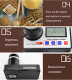 Grain Moisture Meter for 14 Kinds Grains Smart Moisture Tester Digital Display Coffee Cocoa Beans Wheat Corn Moisture Analyzer