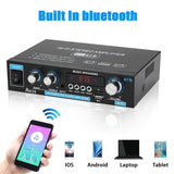 AK35 800W Home Digital Amplifiers Audio 110-240V Bass Video Power bluetooth Amplifier Hifi FM USB Auto Music Subwoofer Speakers