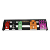 Guitar Effect Pedalboard with Built-in Power Supply, Carry Bag, Pedal Cables & Adhesive Hook and Loop Tape