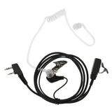 Heaphones 2 Pin Covert Acoustic Tube Earpiece Headset with Big Mic PTT for Motorola Two Way Radio Walkie Talkie