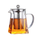 1pc Glass Tea Set Tea Set Transparent High-end Teapot 350ml-750ml