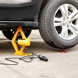 Hydraulic 12V 3ton Lifter Stand Auto Tire Wheel Lifting Disassembly Repair Tools Kit Electric Car Jack