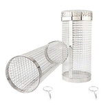 Rolling Basket Accessories Round BBQ Grill Mesh,BBQ Vegetable Slices Basket,For Vegetable,Fries,Fish