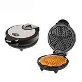 1000W Waffle Maker - Makes 5 Heart-Shaped Waffles, Electric Waffler Griddle Iron Bread Machine.