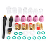 41Pcs/Lot TIG Torch Nozzle Ring Cover Gas Lens Glass Cup For WP17/18/26 Welding Accessories Tool Kit Set Retail