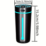 1pc Portable USB Silent Humidifier with Aromatherapy and Colorful Night Light for Home, Car, and Bedroom