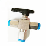 13000psi High Pressure 1/4 3 way 2way Ball Vae Stainless Steel for Gas