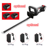 21V Bush Electric Pruning 21 Inch Dual-Action Blade Cordless Hedge Trimmer for Shrub Branch and Lawn