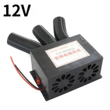 12V/24V 3 Port Windshield Defroster Car Van Heater Fan for Truck Buses Campers Cara Tool