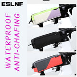 ESLNF Portable Cycg Top Tube MTB Road Tool Bag Color Block Waterproof Ultralight Bicycle Pannier Pocket