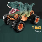 2.4GHz Remote Control Dinosaur Car Trucks Toy With Light, Sound And Spray,