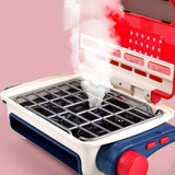Children BBQ Grill Kitchen Mini Electric Barbecue Game Simulation Food Set Music Light Pretend Play Toys For Kids