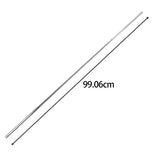 6 Pieces Iron Supplies Stainless Steel 39inch Golf Club Shafts for Outdoor Women Men Practice Golfer Training