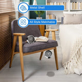 Non Ticking Alarm Clock,4 Inch Silent Bedside Clock Heavy Sleepers, Battery Operated Analogue Clock, for Home Office