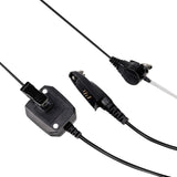 Retevis EA110M Waterproof Airguide Earphones - IP66 with 6 Contact Points, Suitable for GP328plus, HD1, RT82