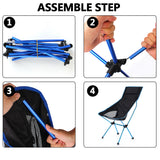 Outdoor Tools Foldable Deck Chair Camping Beach Chair Portable Superhard High Load Aluminiu Ultralight Folding Chair