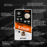 POCK LOOP Looper Guitar Effect Pedal 11 Loopers Max.330mins Recording Time Supports 1/2 & 2X Speed Playback Reverse Functions
