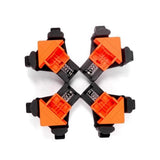 2/4pcs 90 Degree Right Angle Clamp Fixing Clips Picture Frame Corner Clamp Woodworking Hand Tool Pipe Clamp Positioning Fixture(4 PCS)
