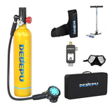 DEDEPU S5000 Oxygen Cyder Respirator Scuba Diving Tank 1L Equipment Snorkeg Hand Pump
