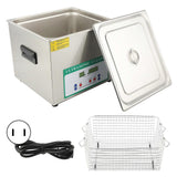 Ultrasonic Washing Machine Digital Timing Heating Cleaning Equipment DK-615HTD 15L 360WUS Plug AC110V