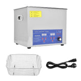 40AL 10L Digital Ultrasonic Cleaner Adjustable Temperature Ultrasonic Cleaning MachineEU Plug 220V