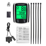 Digital Speed Odometer Motorcycle Speedometer Clock Temp Tester Meter Night Vision Waterproof Backlight Bike Bicycle Computer