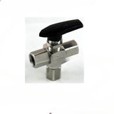 13000psi High Pressure 1/4 3 way 2way Ball Vae Stainless Steel for Gas