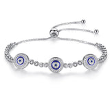 Adjustable fashion eye bracelet